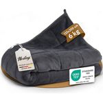 Herlag Gewichtsdecke 6kg 135x200cm Beschwerte Decke für erholsameren Schlaf, Füllung: 100% Polyester mit Feinen Glasperlen, Anti-Stress Therapiedecke