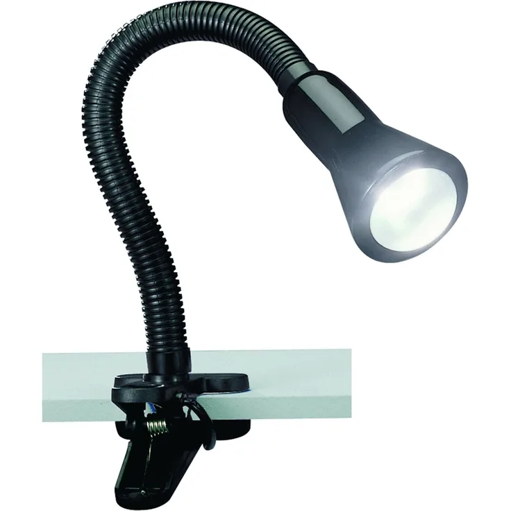 Anklemmleuchte, 1 x E14/40W/R50, schwarz schwarz