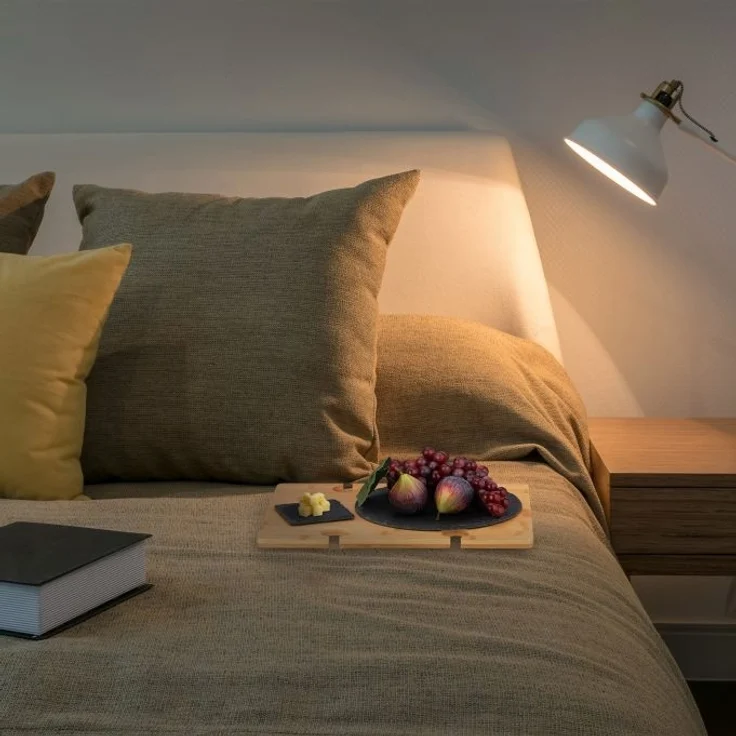 Eckiger Picknick Weintisch aus Bambus – Bild 5