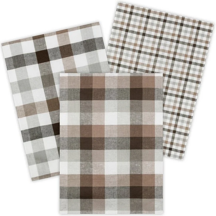 Kracht Geschirrtuch Landhaus, (Set, 3-tlg, Set), 3er Pack Geschirrtücher (3 Stück), ca. 50x70 cm, Halbleinen – Bild 5