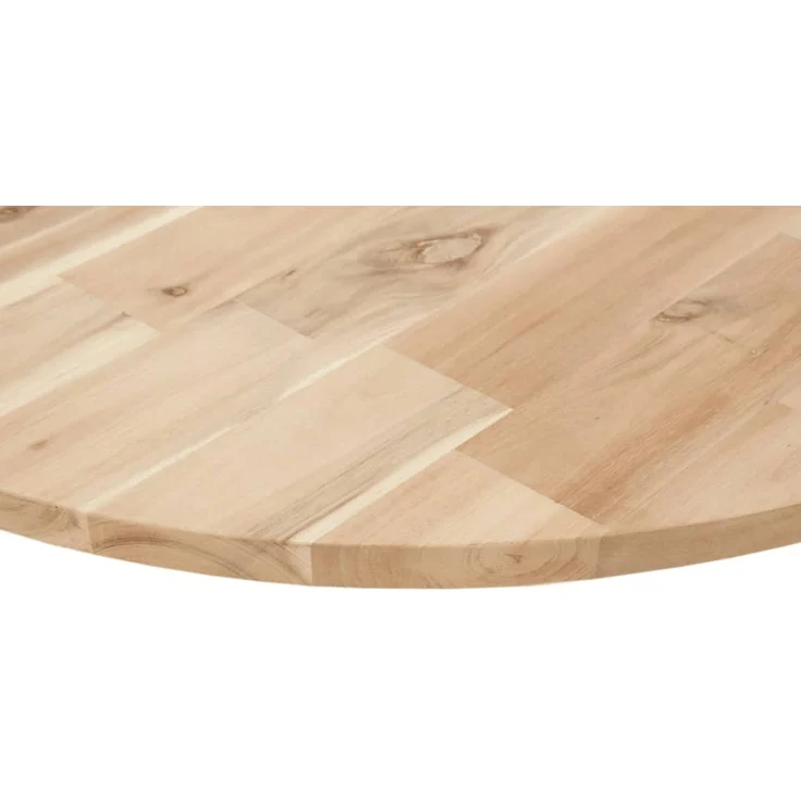 vidaXL Tischplatte Rund Ø90x2 cm Massivholz Akazie 4008687 – Bild 8