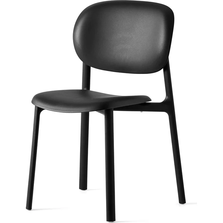 Connubia, Stuhl Zero. Farbe Schwarz, 100% recyceltes Polypropylen – Bild 1