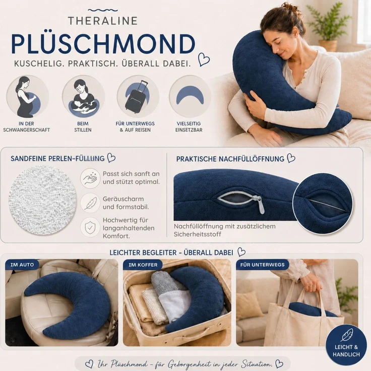 Kinderhaus Blaubaer Stillkissen Plüschmond Stillkissen TOP – Bild 5