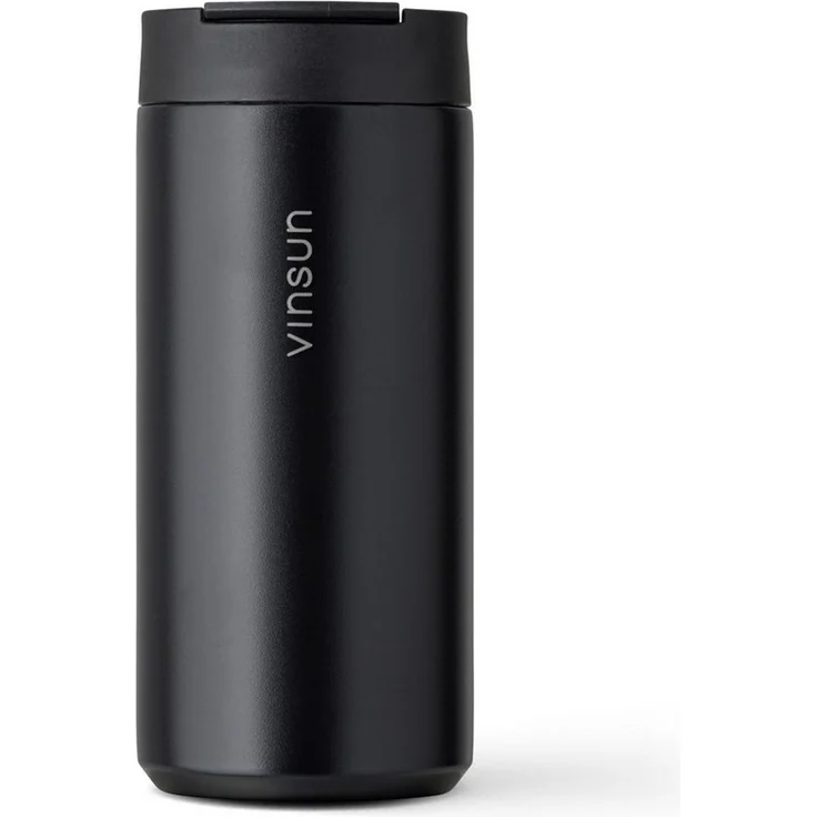 Vinsun Thermobecher Edelstahl Isolierbecher 350ml - Kaffeebecher doppelwandig isoliert, 2-tlg, Edelstahl, BPA frei, auslaufsicher, bruchfest, Kalt- und Heißgetränke – Bild 1