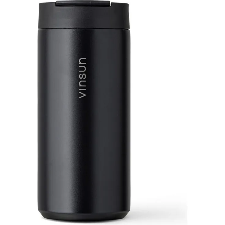 Vinsun Thermobecher Edelstahl Isolierbecher 350ml - Kaffeebecher doppelwandig isoliert, 2-tlg, Edelstahl, BPA frei, auslaufsicher, bruchfest, Kalt- und Heißgetränke
