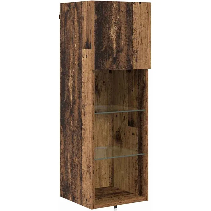 vidaXL TV-Wandgeräte 4 stk. Altholz Holzwerkstoff 3402944 – Bild 8