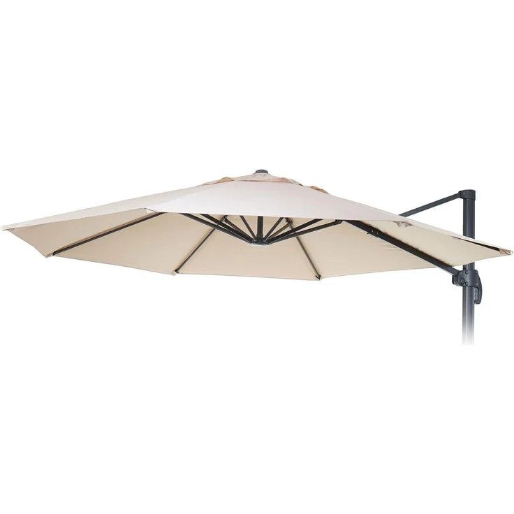 Sonnenschirmbezug HWC-A96, 8 Streben rund Ø4m 220g/m² Polyester, Ersatz-Bezug z.B. für Ampelschirm HWC-A96 ~ creme-beige – Bild 6