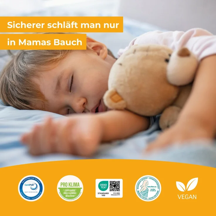 Kindermatratze Kaja, 11 cm, Preistipp Stiftung Warentest GUT (2,2) Ausgabe 09/2024 getestet in 70x140 cm Größe 90 x 200 cm – Bild 3