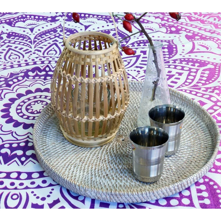 Guru-Shop Tagesdecke Rundes indisches Mandala Tuch, Boho Tagesdecke,.. – Bild 2