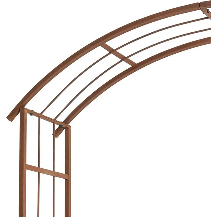 Rosenspalier Rosenbogen Torbogen 120 cm Rankhilfe Rost Metall Kletterhilfe Bogen – Bild 11