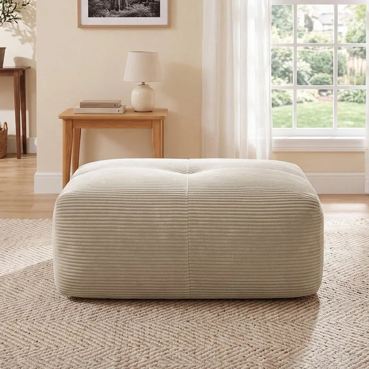 Odikalo 3-Sitzer Ecksofa modular kombinierbar Polstersofa, Modulares Ecksofa ohne Montage, ergonomisch und haustierfreundlich, aus Cordstoff mit extra-breiten Armlehnen, 32D hochelastische Polsterung für Wohnzimmer und Schlafzimmer, Green – Bild 2