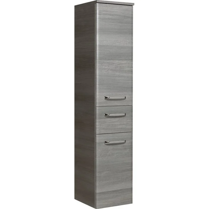 Saphir Midischrank Quickset Badschrank 30 cm breit, 2 Türen, 1 Schublade, 3 Einlegeböden Badezimmer-Midischrank inkl. Türdämpfer, Griffe in Chrom glänzend – Bild 1