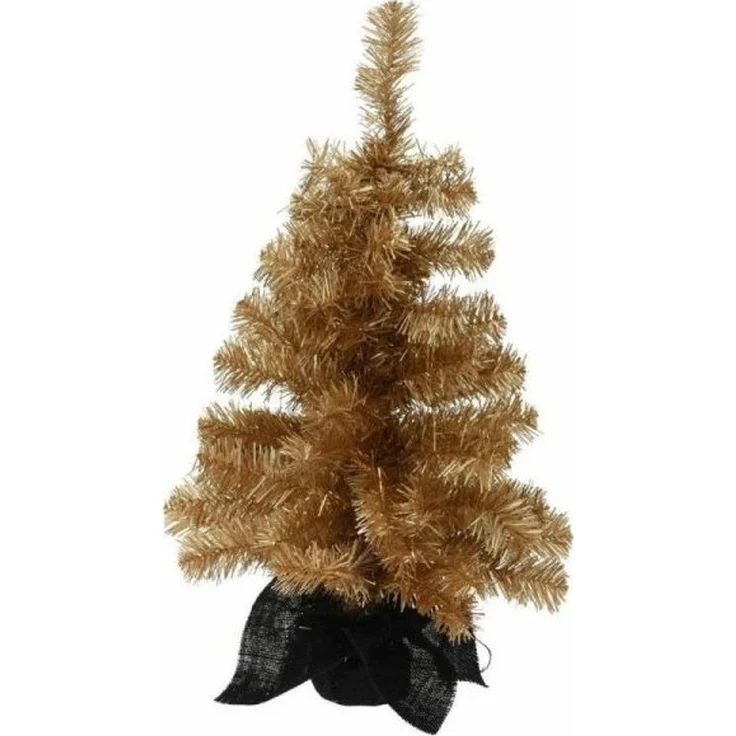 Haushaltsdeko – künstlicher Weihnachtsbaum im Topf – gold