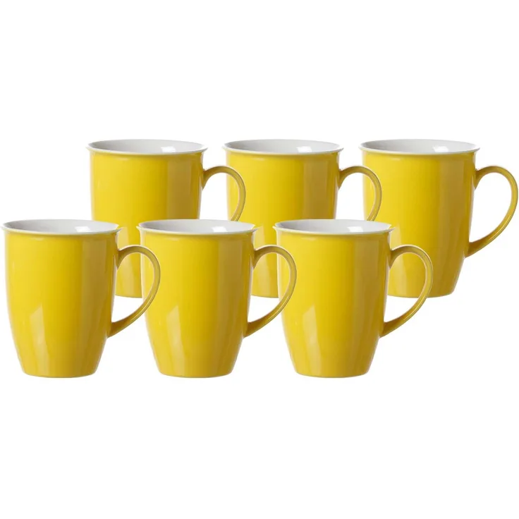 Ritzenhoff & Breker DOPPIO Kaffeebecher 320 ml Gelb 6er Set