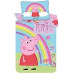 Peppa Pig Babybettwäsche Schweinchen Peppa Babybettwäsche PEP016 100x135 cm + 40x60 cm