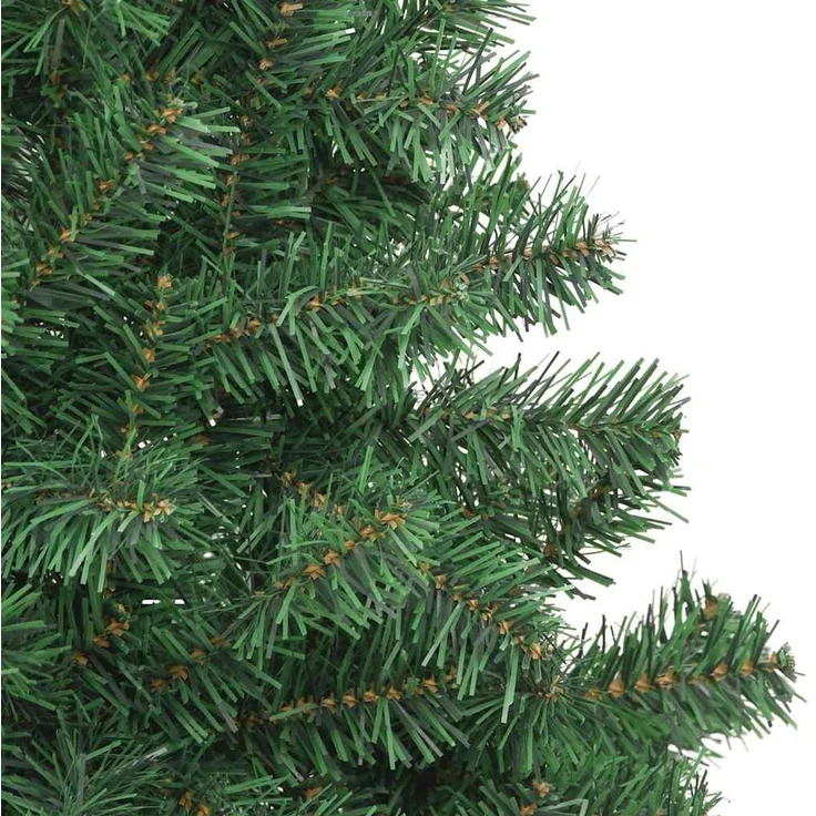 vidaXL Weihnachtsbaum mit LED-Beleuchtung Grün 150 cm PVC und Stahl 3396372 – Bild 10