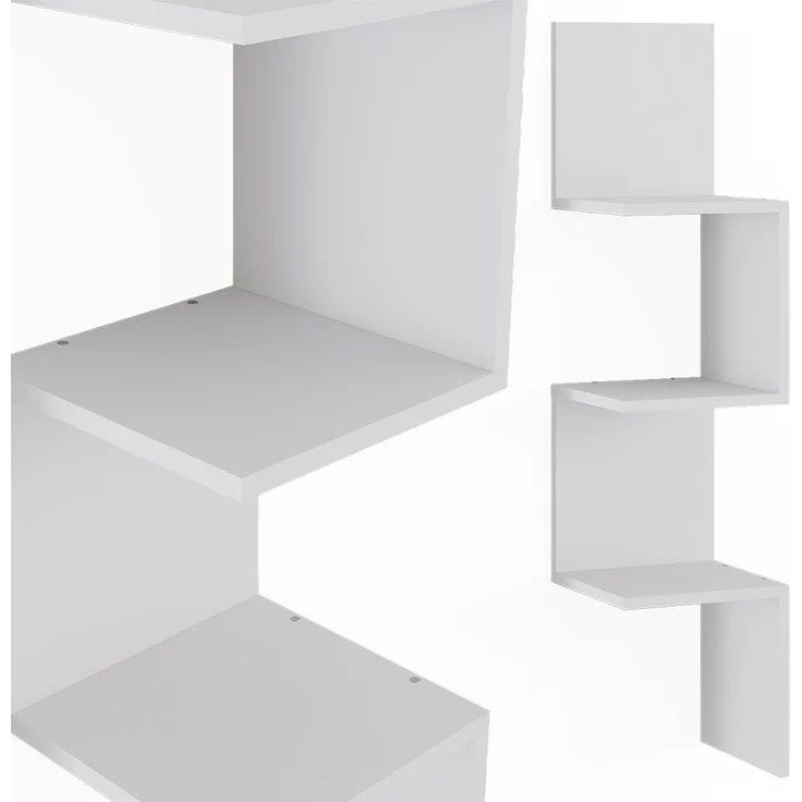 Eckregal Paolo Weiß 28 x 116.4 cm 2er Set Vicco – Bild 6