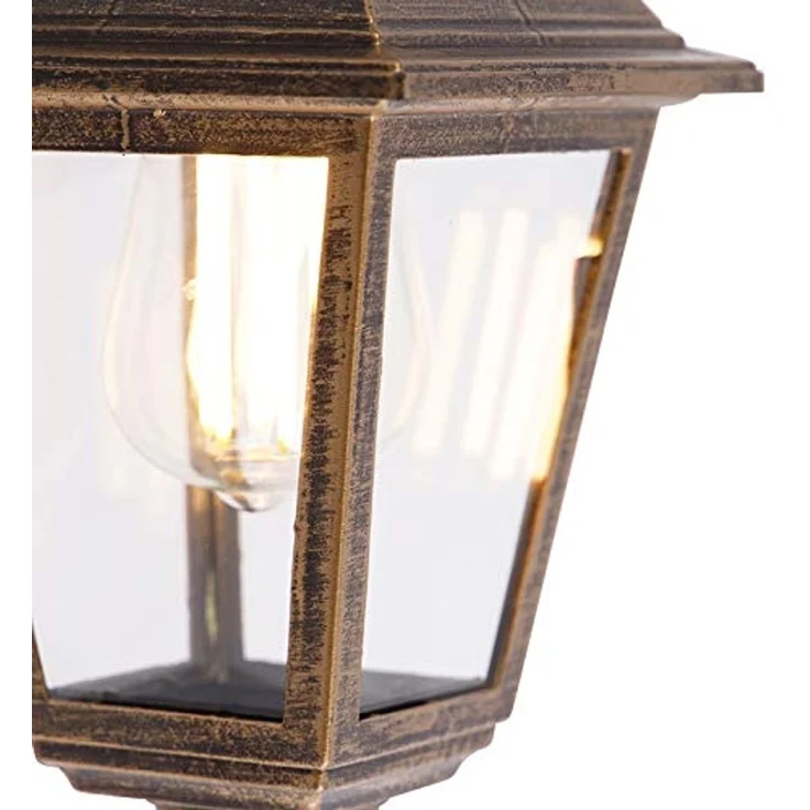 Qazqa Außen-Wandleuchte Capital, ohne Leuchtmittel, E27, Gold/Messing, Klassisch / Antik, Kunststoff, 1-flammig – Bild 7