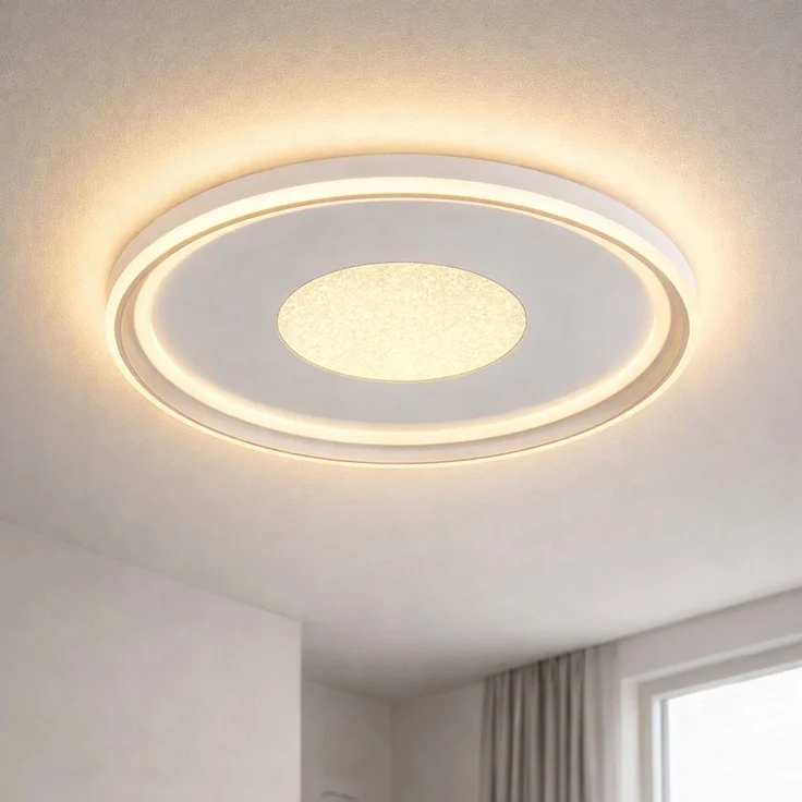 LED Deckenleuchte, 3D-Effekt, Fernbedienung, D 60 cm – Bild 3