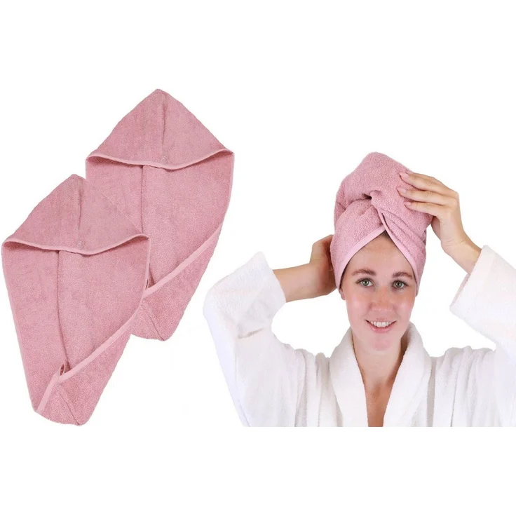 Betz Turban-Handtuch mit Knopf BERLIN Kopfhandtuch Haarturban, (2-St), mit Knopfverschluss – Bild 1