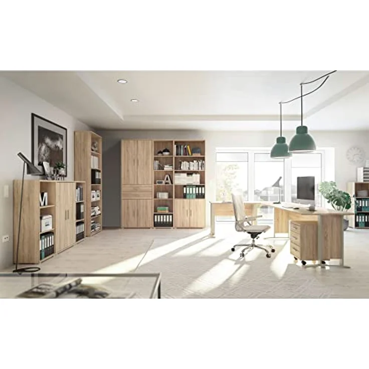 Regal OFFICE LINE Eiche Sonoma sägerau H 114 cm – Bild 7