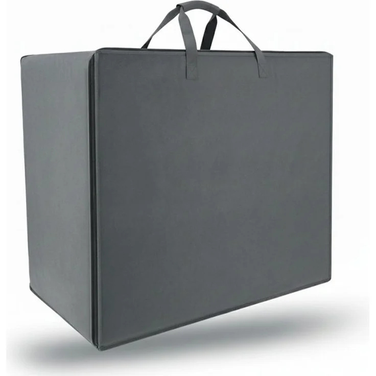 Klappmatratze Aufbewahrungstasche für Decken, Kissen, VS95 65x75x42 cm Grau, Beautissu, 42 cm hoch, 210 Liter Kleideraufbewahrungtasche für Klappmatratze Bettzeug – Bild 1