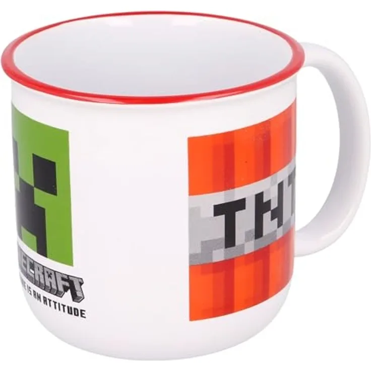 Minecraft TNT Becher Keramik Tasse Tee Kaffee Becher Pott im Geschenkkarton