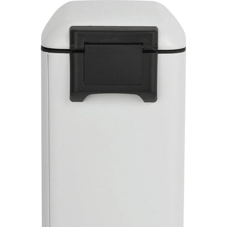 SVITA Mülleimer TS12, Treteimer, 12L, Softclose-Funktion, Stahl pulverbeschichtet, Weiß – Bild 3