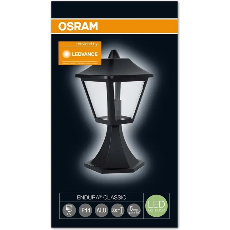 Osram LED Endura Classic Trad Gartenpylone Leuchte, fuer Aussenanwendungen, Sockel E27, Hoehe: 33 cm – Bild 3