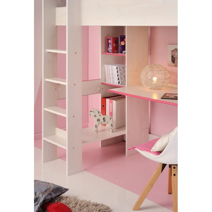 Parisot Hochbett Smoozy 3 in weiß Kiefer 206 cm – Bild 4