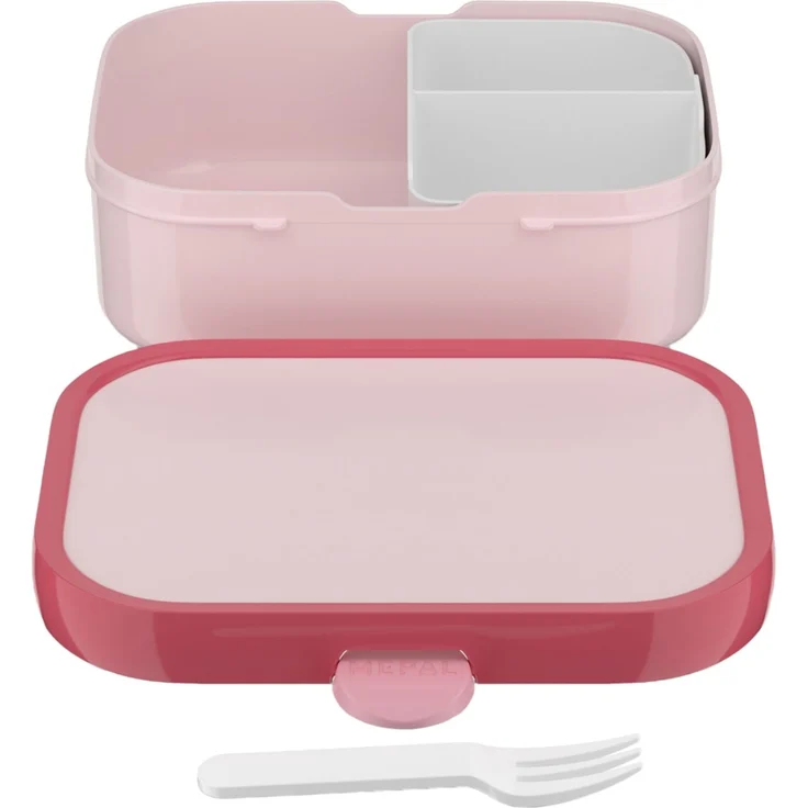 Mepal 'Campus' Brotdose mit Fächern & Gabel, Kunststoff, Cool Pink, 750 ml – Bild 2