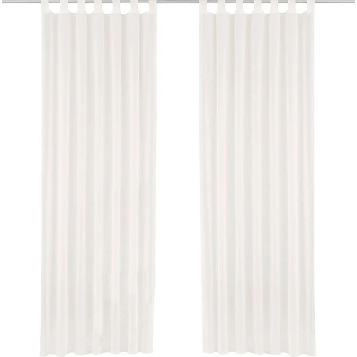 OTTO home Gardine XANA (1 St), Schlaufen, transparent, Voile, Bestseller, einfarbig, 1 bzw. 2 Schals, pflegeleicht, preiswert! – Bild 3