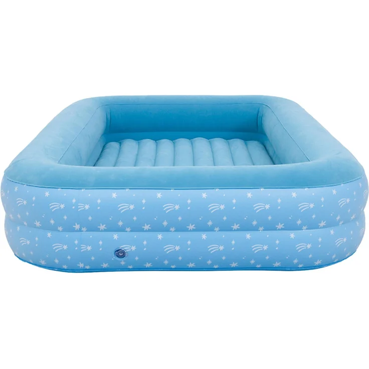Deluxe Kids Flocked Airbed with Kids Double Action Hand Pump 172 x 112 x 30 cm with Double Action Hand Pump – Bild 5
