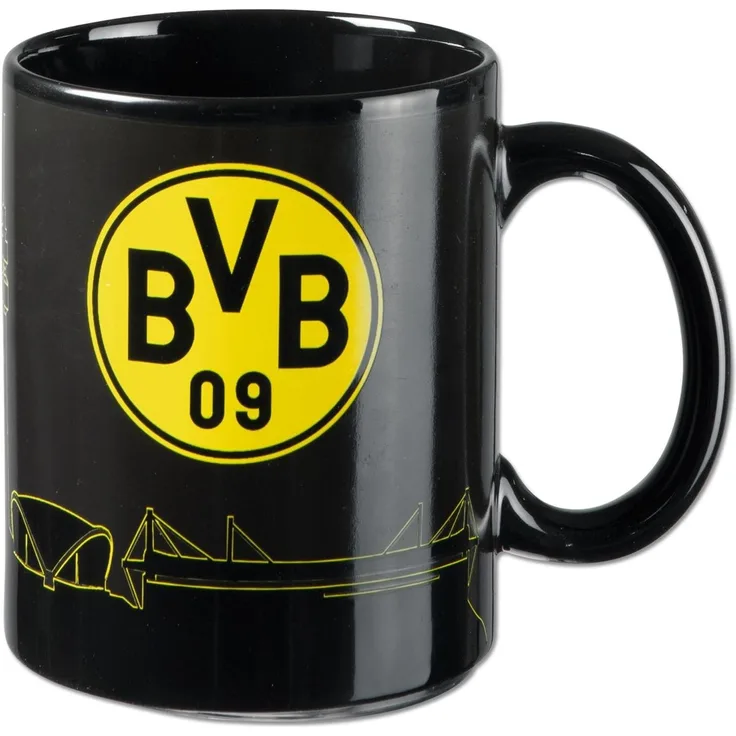 BVB MERCHANDISING Tasse ZAUBERTASSE SKYLINE, Keramik