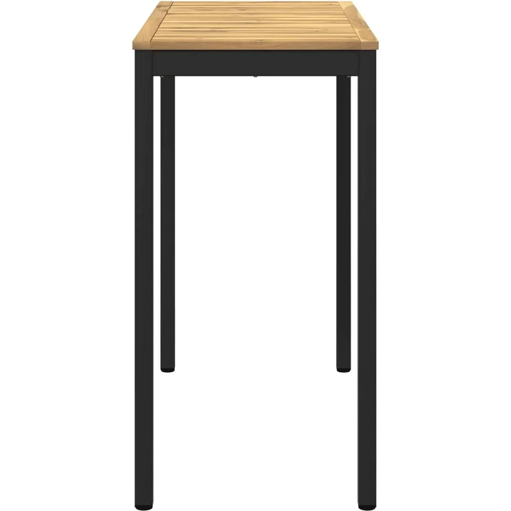 vidaXL Gartenbar-Tisch Weiß und Schwarz 108,5 x 55 x 105 cm 901778 – Bild 3