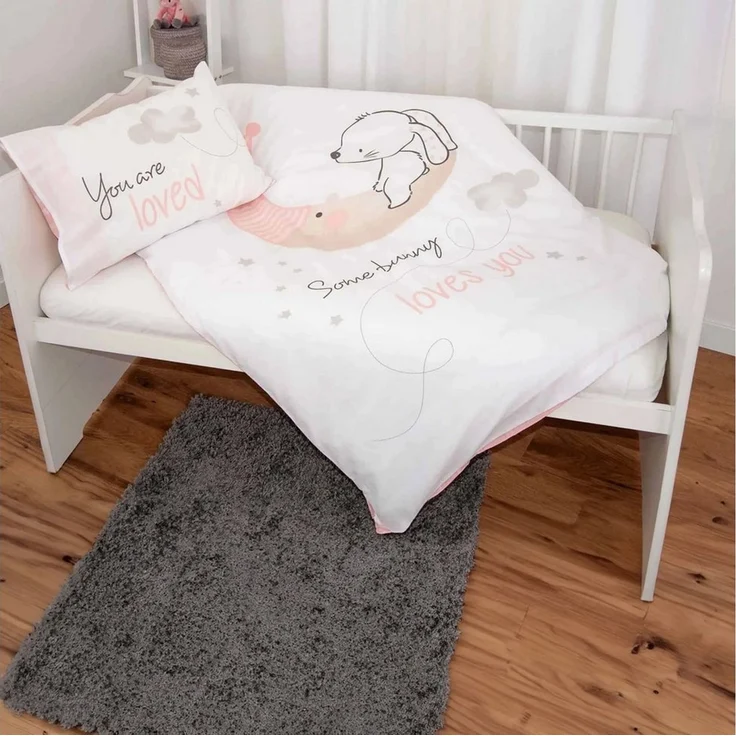 Baby Best Kinderbettwäsche – Little Bunny - 100x135 cm + 40x60 cm, 100% Baumwolle – Bild 2