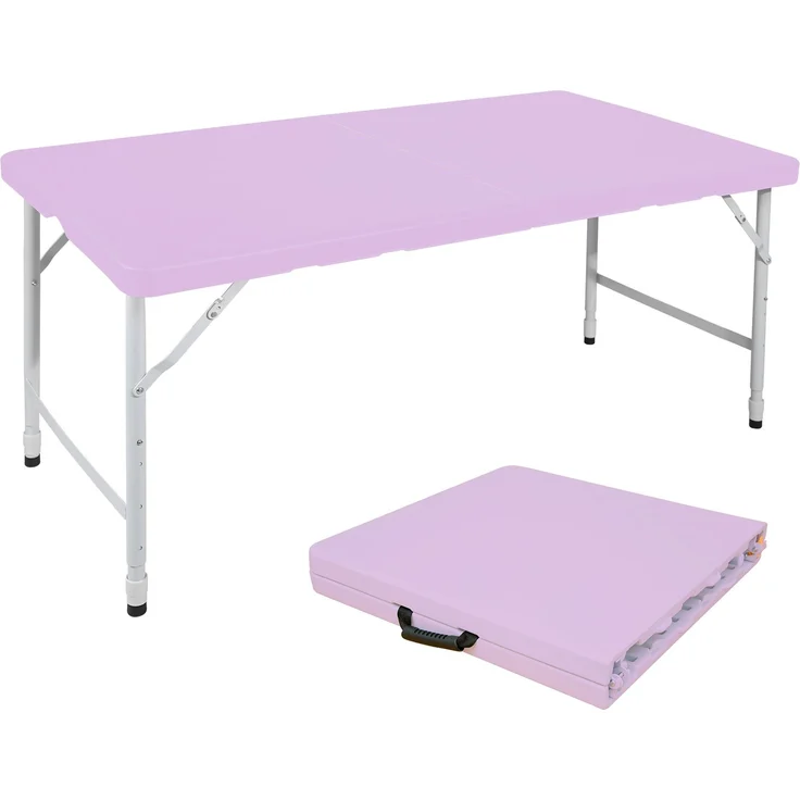 Abrihome Gartentisch 25 cm höhenverstellbar mit 135 kg Tragkraft, Lila, 74x61x125 cm – Bild 2