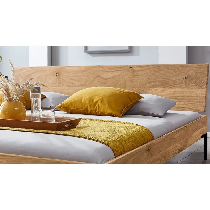 Doppelbett 180x200cm 'Jonas' Wildeiche geölt – Bild 2