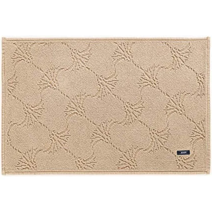 JOOP! Badteppich New Cornflower 60, 100% Baumwolle, saugfähig, sand/Nude – Bild 1