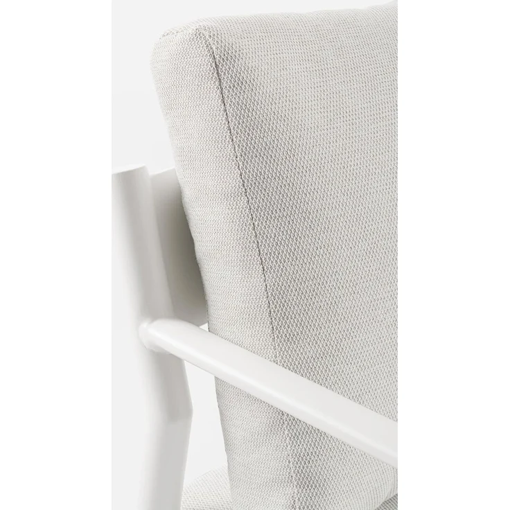 4er Garten-Set Risuri - Aluminium Off-White & Polyester-Stoff Grau – Bild 6