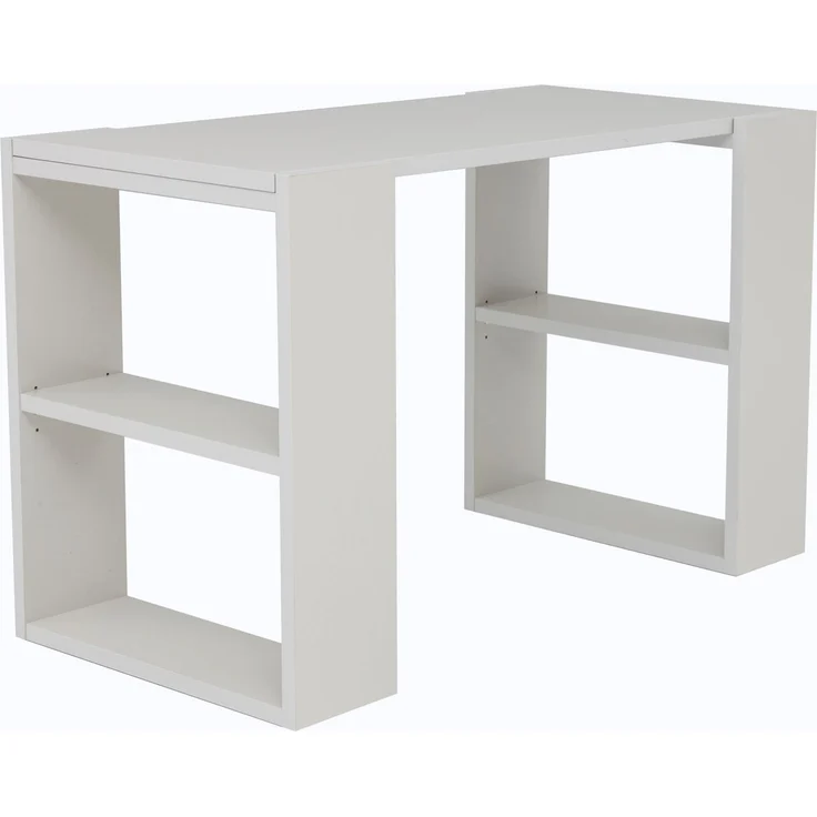 Schreibtisch Note, inkl. Regale, 120x60x75 cm, grau Dekor – Bild 6