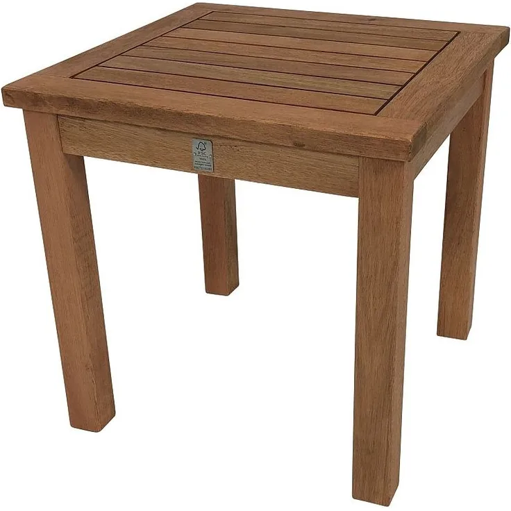 Gartentisch Beistelltisch Tisch 40x40cm Eukalyptusholz