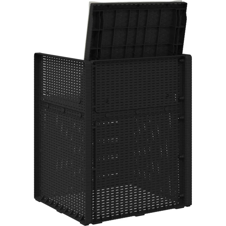 vidaXL Garten Esszimmerstühle 2 pcs Anthrazit und Hellgrau PP 899988 – Bild 7
