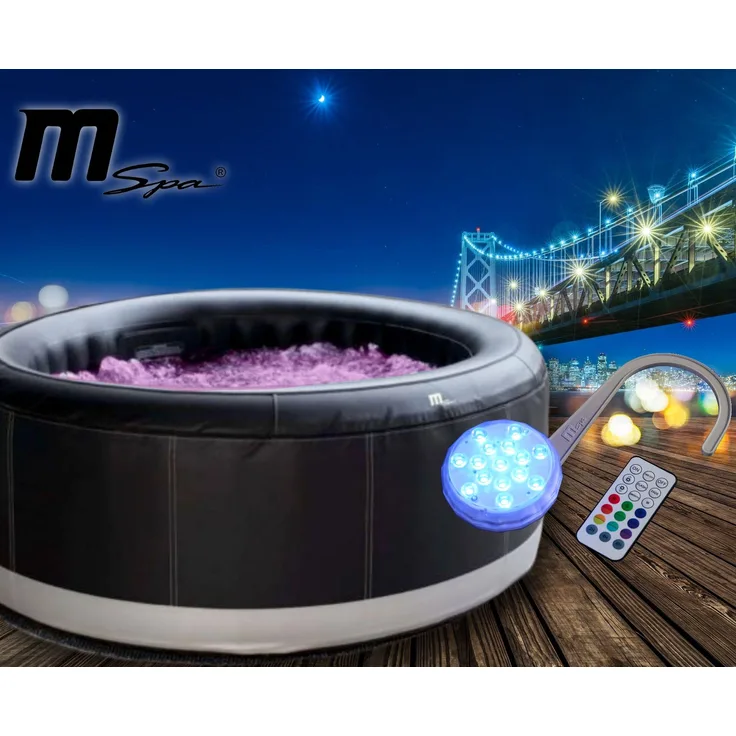 MSpa Whirlpool Premium CAMARO P-CA063 neustes Modell Outdoor Pool XXL 6 Personen inkl. Ozon / 138 Luftdüsen inkl. LED