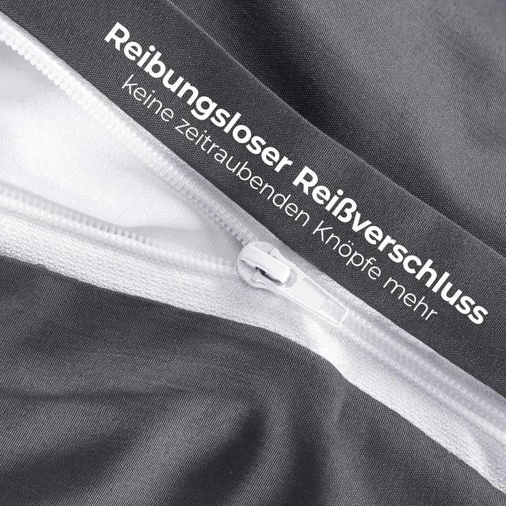 Utopia Bedding Bettwäsche 140x200 Set - Mikrofaser Bettbezug 140x200 cm + 1 Kissenbezug 65x65 cm - Grau – Bild 6