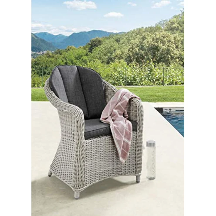 Destiny Gartensessel MALAGA (Set, 2-St), Aluminium, Polyrattan, inkl. Auflagen – Bild 2