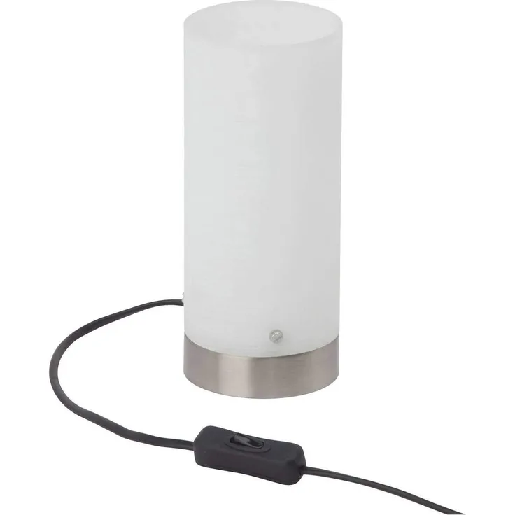 BRILLIANT Lampe Daisy LED Tischleuchte eisen/weiß | 1x4. 5W LED integriert, (280lm, 3000K) | Mit Schnurzwischenschalter