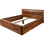 Bett Sheesham 200x200 walnuss gewachst TORONTO #258