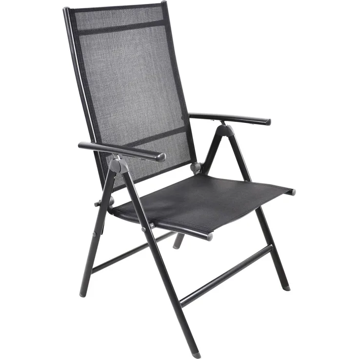 Gartensessel Klappsessel Hochlehner VENETO Gestell Aluminium anthrazit