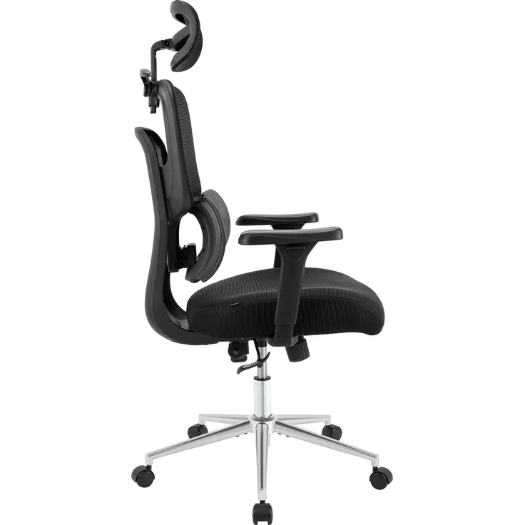 CLP Bürostuhl Lothenda ergonomisch 3D-Armlehnen Lordosenstütze höhenverstellbar,schwarz – Bild 6